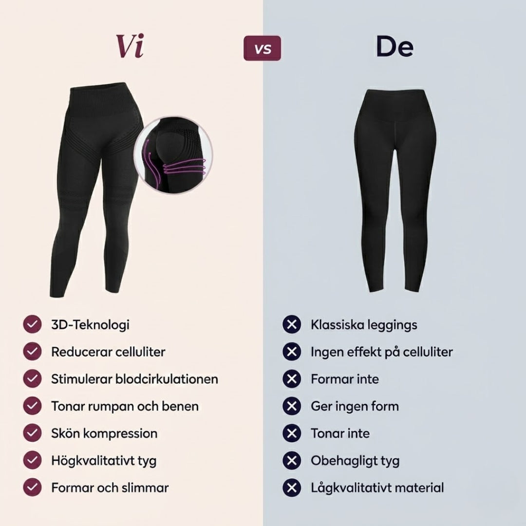Leggings 3D VackraFit – Forma din figur utan ansträngning