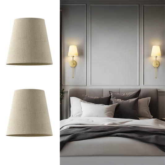 ABAT-JOURS COULEUR SABLE (LOT DE 2)