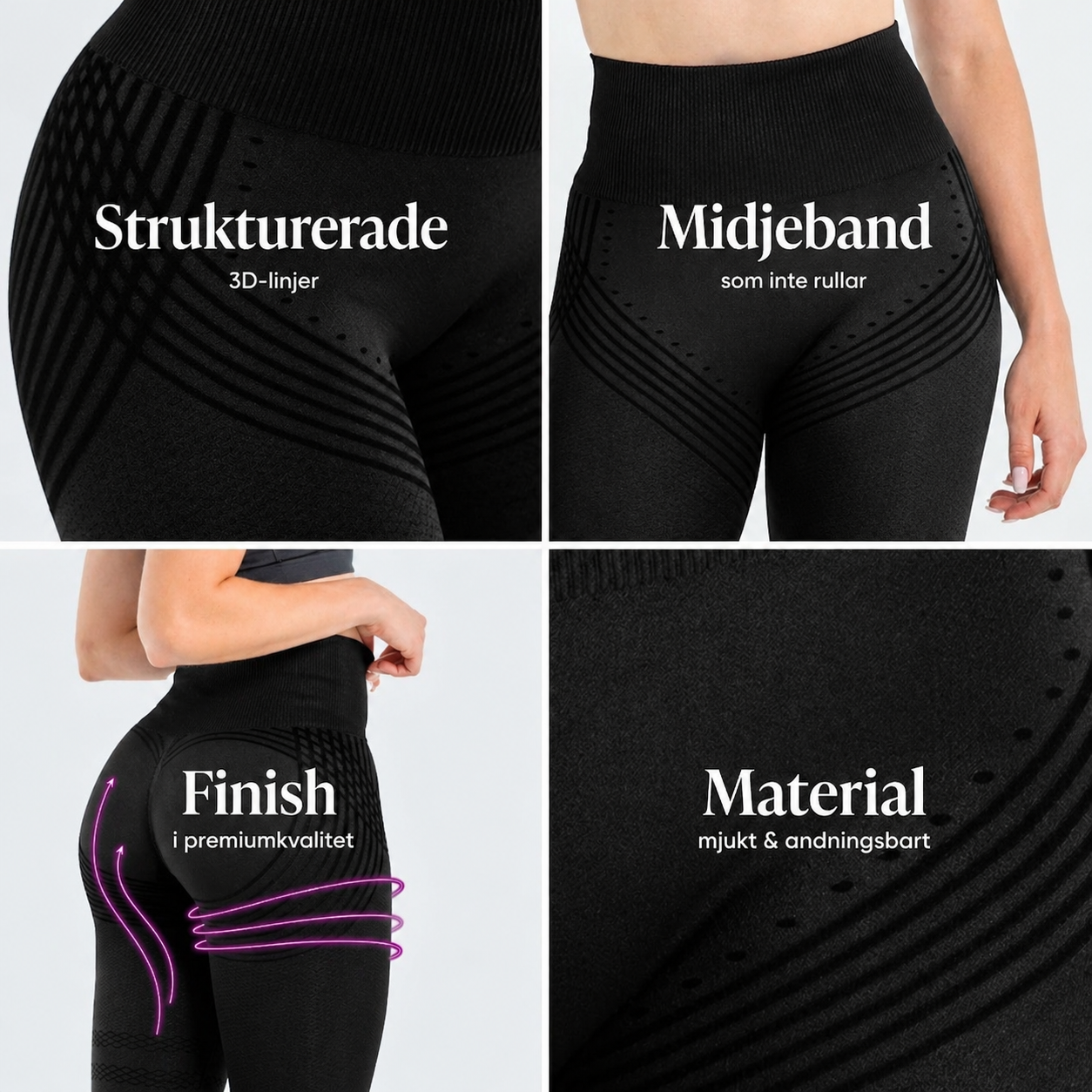 Leggings 3D VackraFit – Forma din figur utan ansträngning